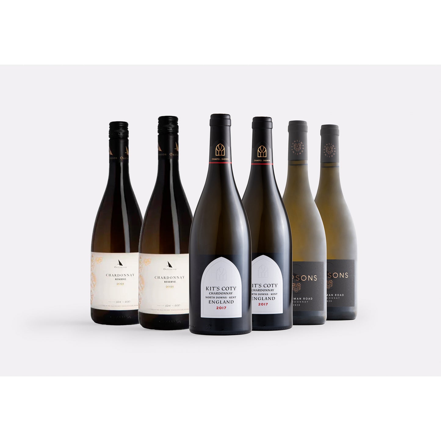 Chardonnay wine case and Glasses bundle